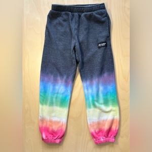 Girls XS Rainbow Tie-Dye Sweats by Justice Sport
